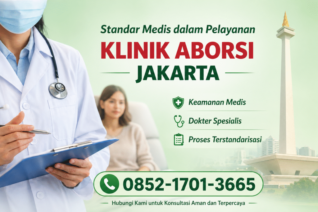 standar medis klinik aborsi Jakarta dengan pengawasan dokter profesional