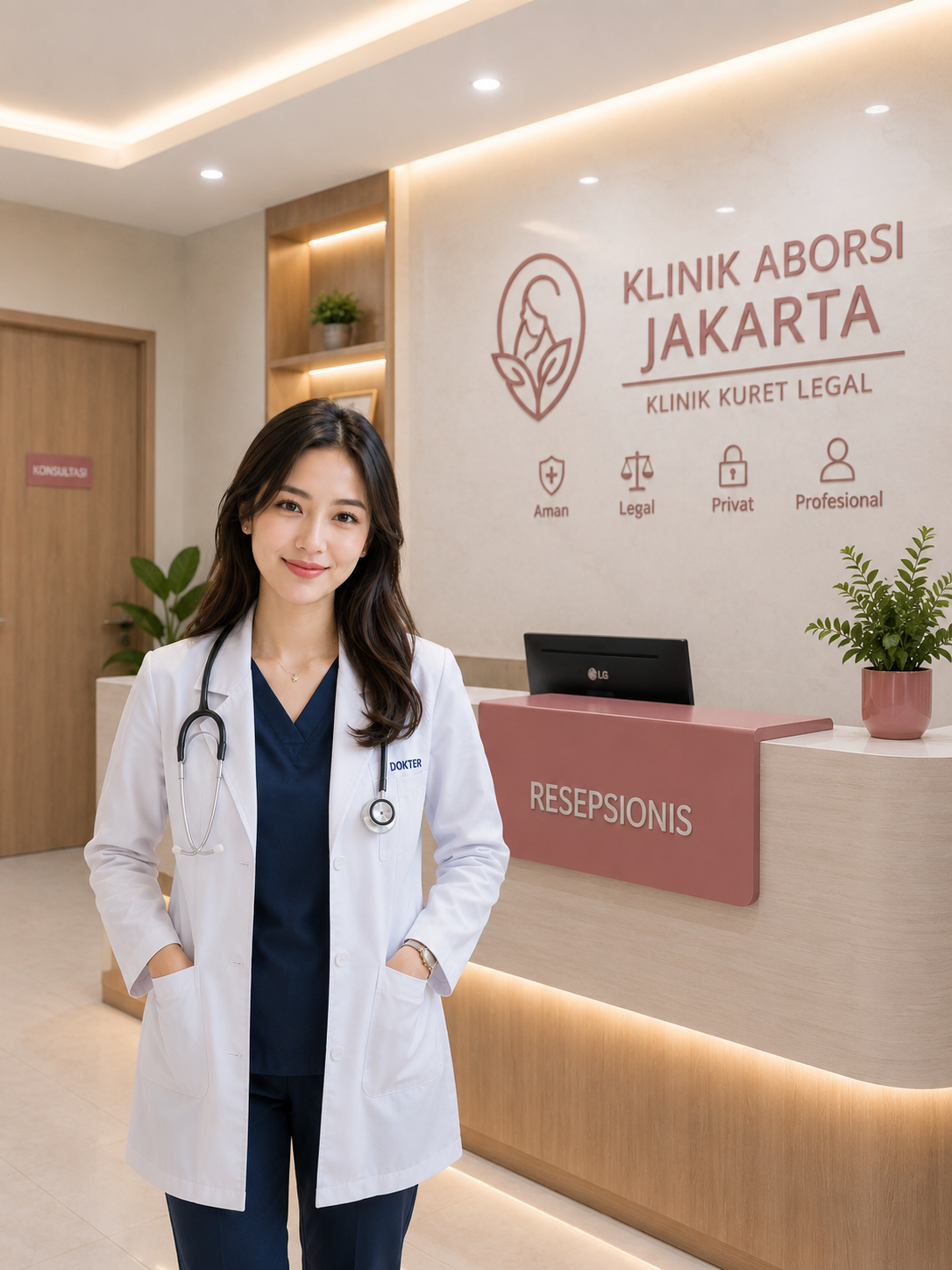 klinik dengan dokter muda