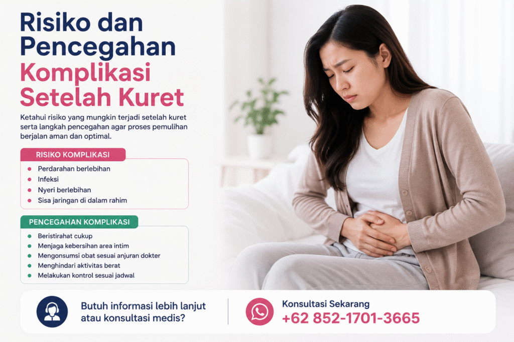 risiko komplikasi setelah kuret dan cara pencegahan yang aman