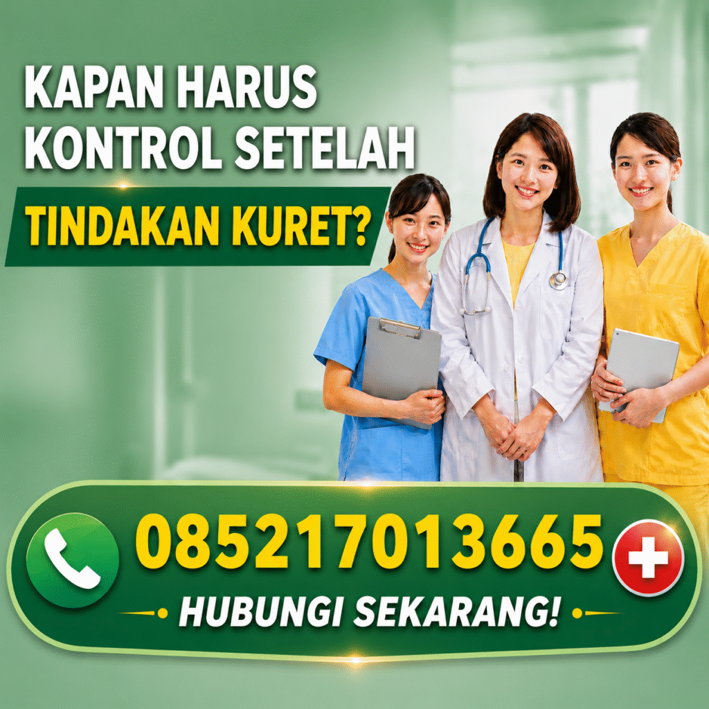 kontrol setelah tindakan kuret dengan konsultasi medis yang aman