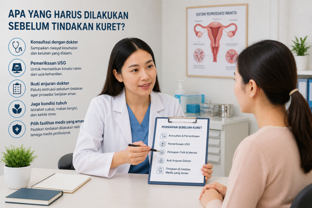persiapan sebelum kuret dengan konsultasi medis yang aman