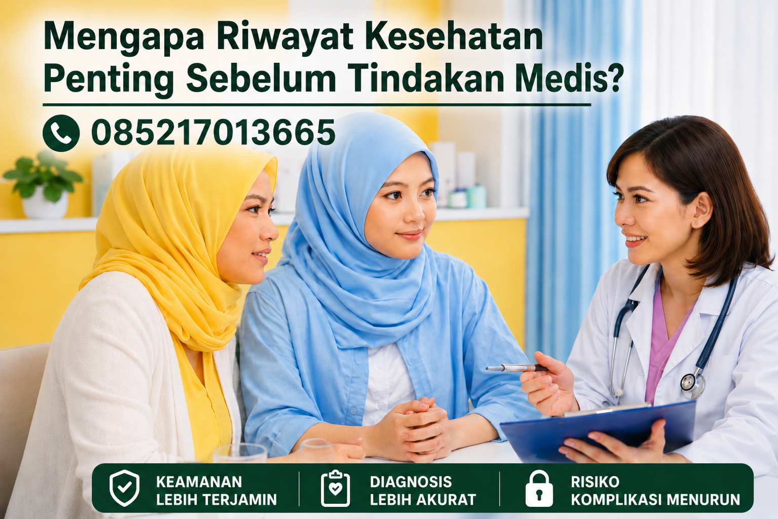 riwayat kesehatan sebelum tindakan medis